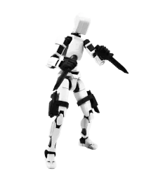 MINI FIGURKA KOLEKCJONERSKA RUCHOMA MINI LEGENDY 20CM BIAŁY ZESTAW AKCESORIÓW 