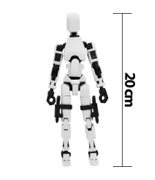 MINI FIGURKA KOLEKCJONERSKA RUCHOMA MINI LEGENDY 20CM BIAŁY ZESTAW AKCESORIÓW 