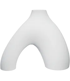 WAZON NA TRAWĘ PAMPASOWĄ MODNY NIETŁUKĄCY DEKORACJA DO SALONU 18CM BIAŁY 