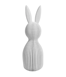 ZESTAW 2x KRÓLICZKI WIELKANOCNE OZDOBA NA STÓŁ 13CM BIAŁE 