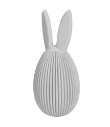 ZESTAW 2x KRÓLICZKI WIELKANOCNE OZDOBA NA STÓŁ 13CM BIAŁE 