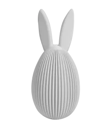 ZESTAW 2x KRÓLICZKI WIELKANOCNE OZDOBA NA STÓŁ 13CM BIAŁE 