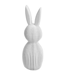 ZESTAW 2x KRÓLICZKI WIELKANOCNE OZDOBA NA STÓŁ 13CM BIAŁE 
