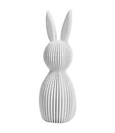 ZESTAW 2x KRÓLICZKI WIELKANOCNE OZDOBA NA STÓŁ 13CM BIAŁE 