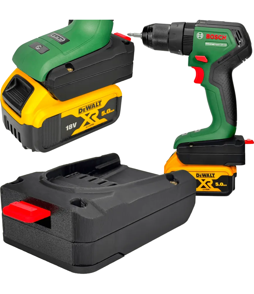 ADAPTER PRZEJŚCIÓWKA Z NARZĘDZIA BOSCH PBA 18V DO BATERII DEWALT 18V XR 