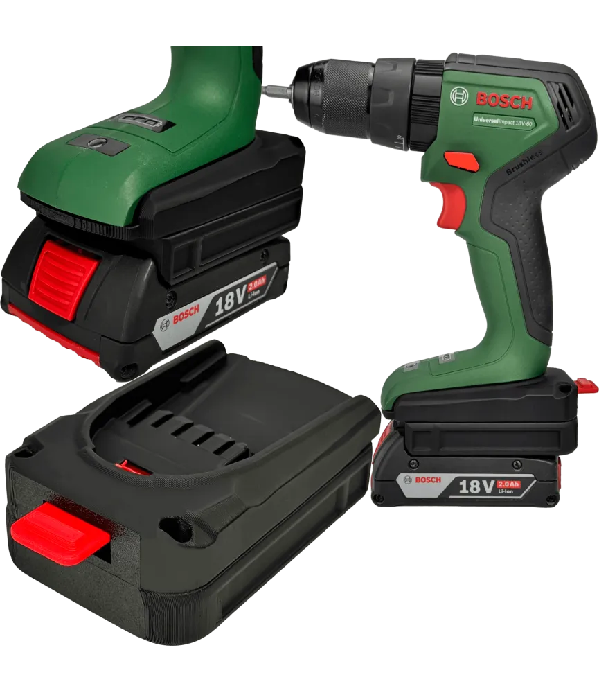 ADAPTER PRZEJŚCIÓWKA Z NARZĘDZIA BOSCH PBA 18V DO BATERII BOSCH GBA 18V PROFESSIONAL 
