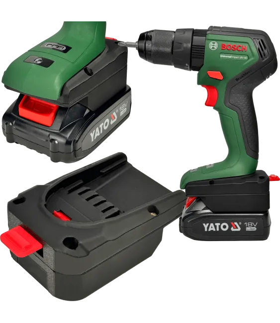 ADAPTER PRZEJŚCIÓWKA Z NARZĘDZIA BOSCH PBA 18V DO BATERII YATO 18V 
