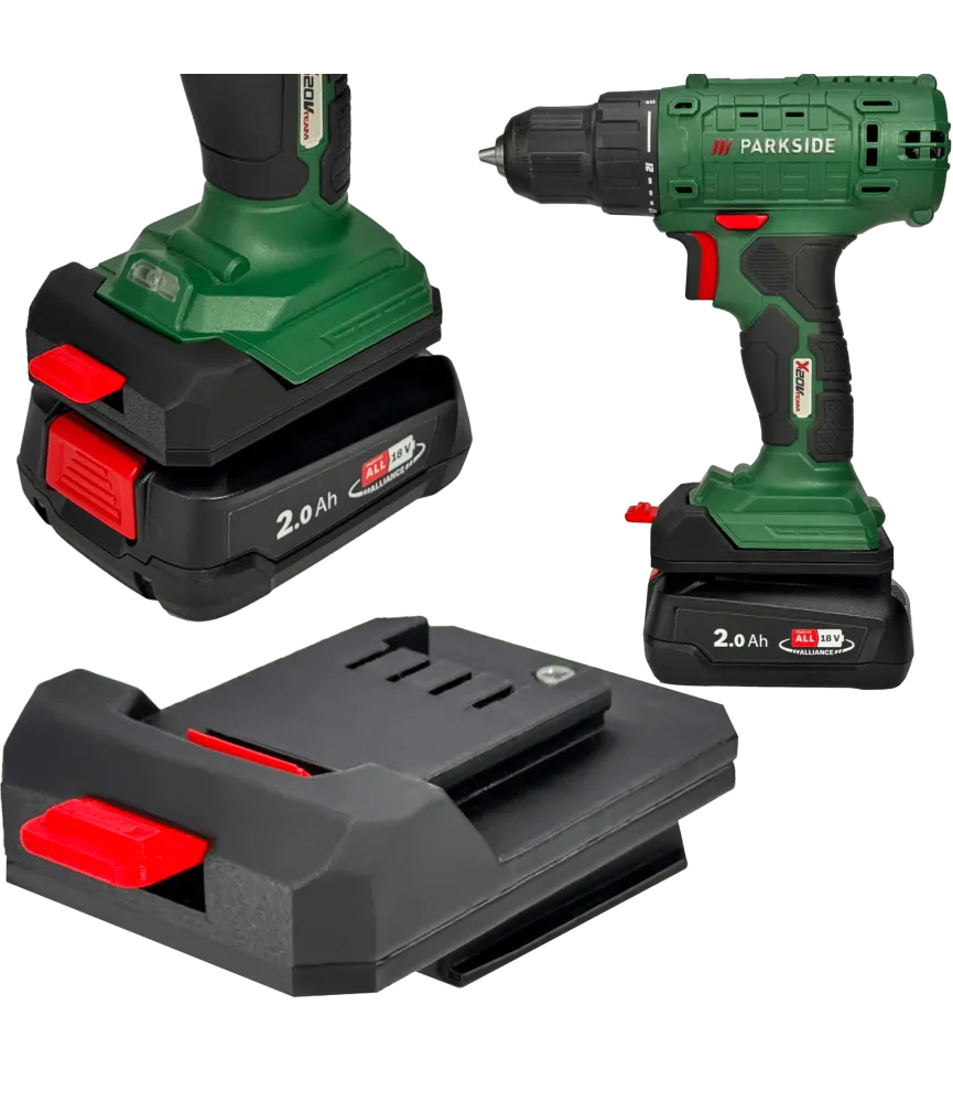 ADAPTER PRZEJŚCIÓWKA Z NARZĘDZIA PARKSIDE V20X 18V DO BATERII BOSCH PBA 18V 
