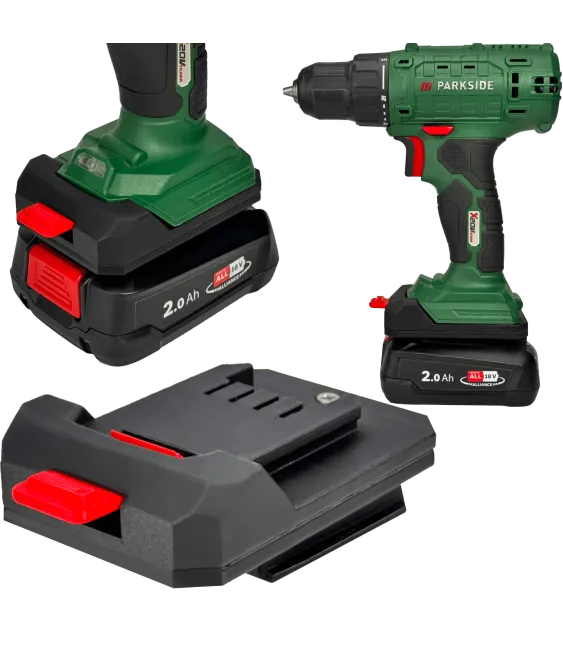 ADAPTER PRZEJŚCIÓWKA Z NARZĘDZIA PARKSIDE V20X 18V DO BATERII BOSCH PBA 18V 