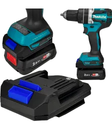 ADAPTER PRZEJŚCIÓWKA Z BATERI BOS PBA 18V NA NARZĘDZIA MAKITA 18V LXT