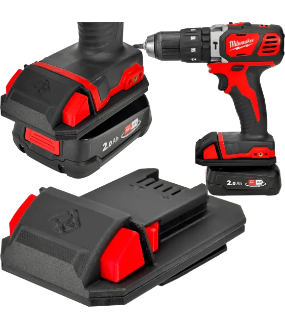 ADAPTER PRZEJŚCIÓWKA Z NARZĘDZIA MILWAUKEE 18V DO BATERII BOSCH PBA 18V 