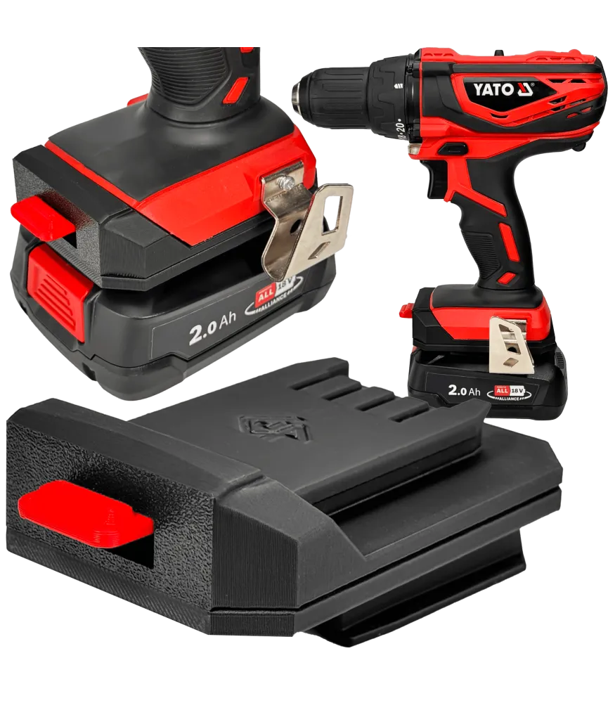 ADAPTER PRZEJŚCIÓWKA Z NARZĘDZIA YATO 18V DO BATERII BOSCH PBA 18V 