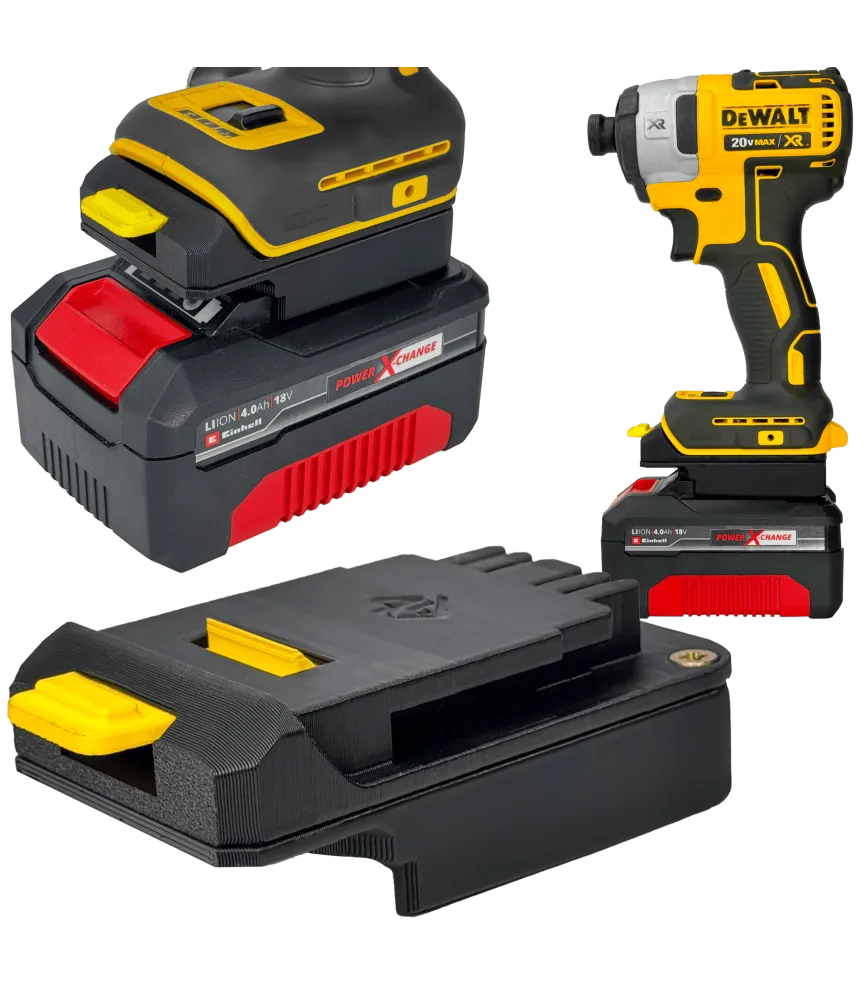 ADAPTER PRZEJŚCIÓWKA Z NARZĘDZIA DEWALT XR 18V DO BATERII EINHELL 18V POWER X-CHANGE 