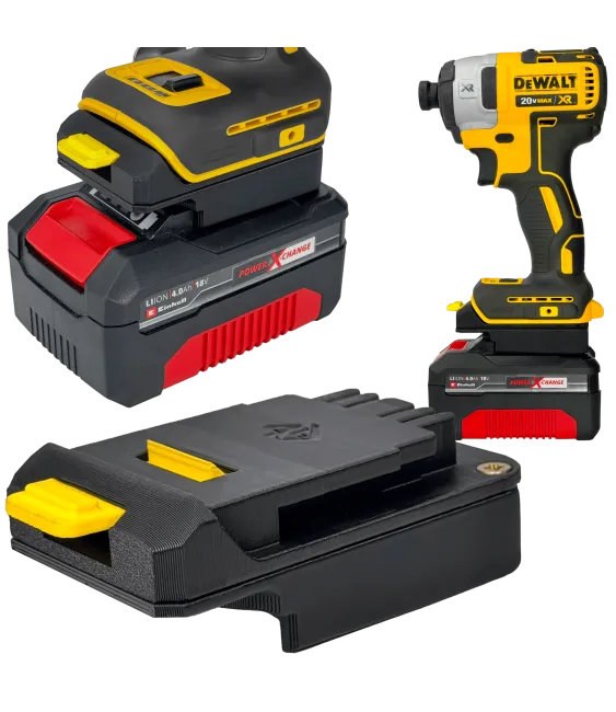 ADAPTER PRZEJŚCIÓWKA Z NARZĘDZIA DEWALT XR 18V DO BATERII EINHELL 18V POWER X-CHANGE 