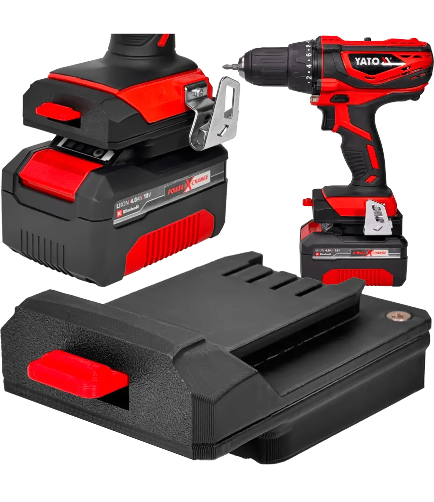 ADAPTER PRZEJŚCIÓWKA Z NARZĘDZIA YATO 18V DO BATERII AKUMULATORA EINHELL 18V POWER X-CHANGE 