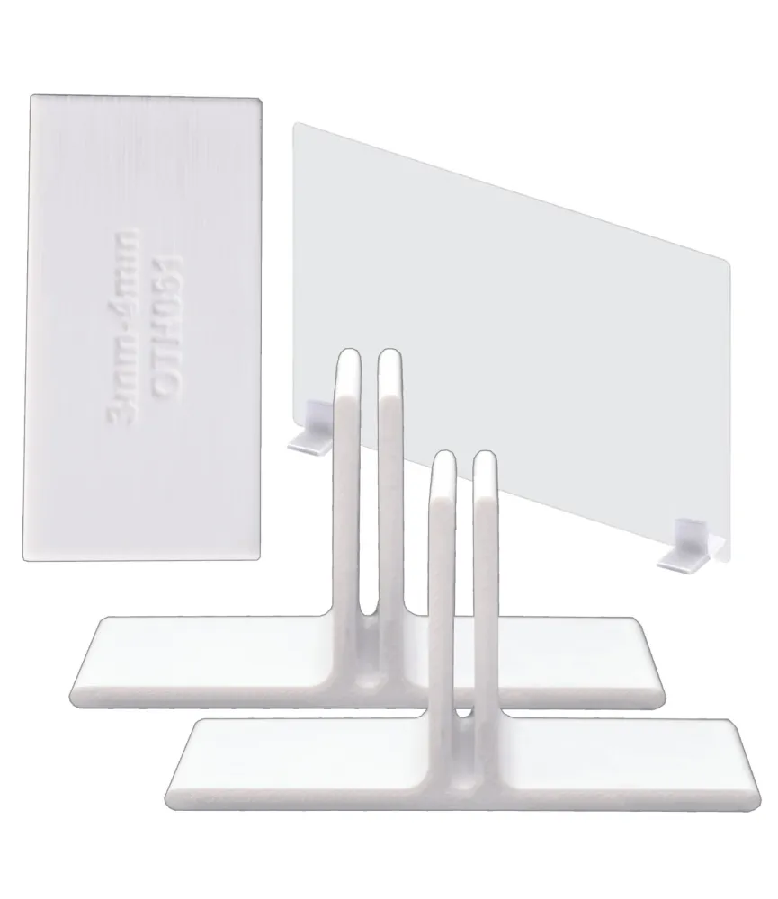 UCHWYTY MOCUJĄCE DO PLEXI OCHRONNEJ 3-4 MM WOLNOSTOJĄCEJ 2SZT 