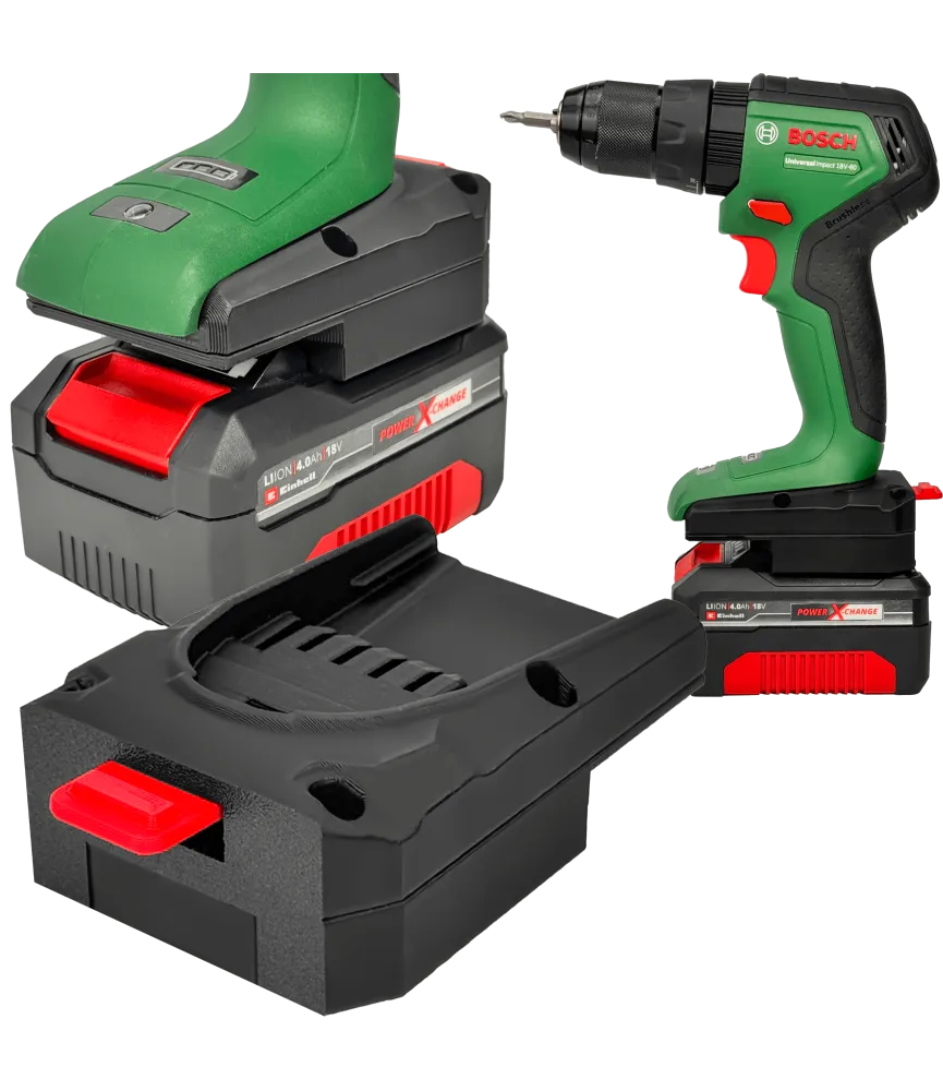 ADAPTER PRZEJŚCIÓWKA Z NARZĘDZIA BOSCH PBA 18V DO BATERII AKUMULATORA EINHELL 18V POWER X-CHANGE 