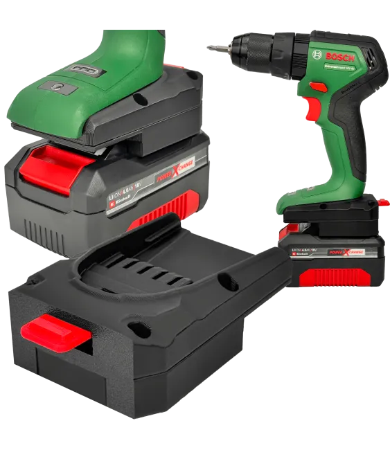 ADAPTER PRZEJŚCIÓWKA Z NARZĘDZIA BOSCH PBA 18V DO BATERII AKUMULATORA EINHELL 18V POWER X-CHANGE 