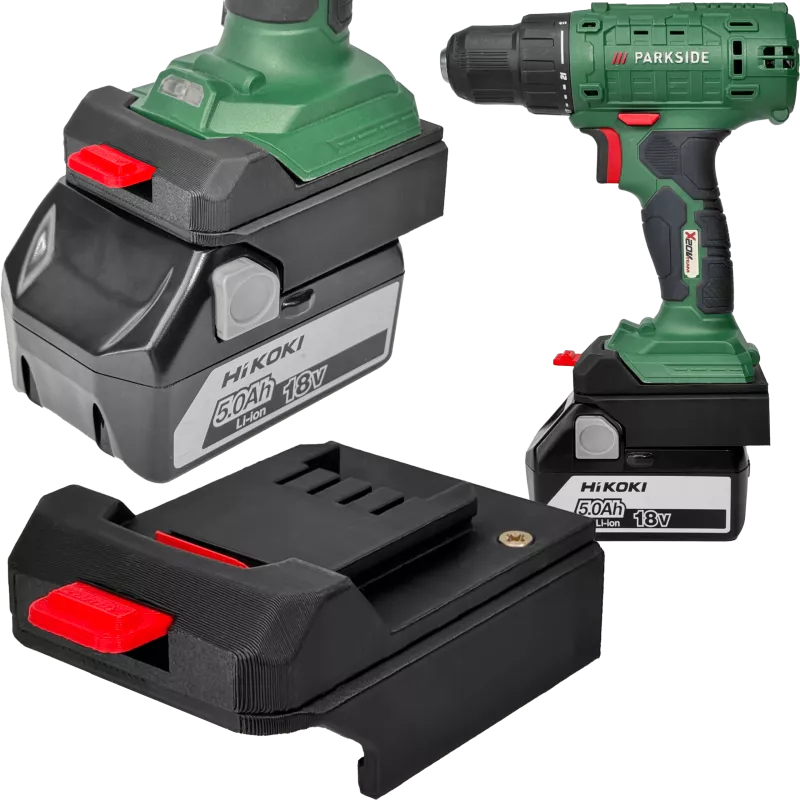 ADAPTER PRZEJŚCIÓWKA Z NARZĘDZIA PARKSIDE X20V DO BATERII AKUMULATORA HIKOKI 18V 
