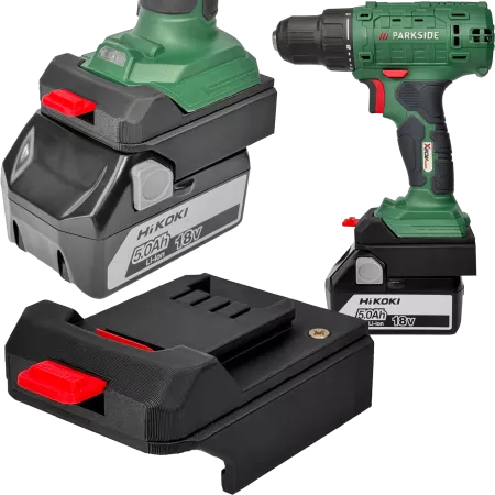 ADAPTER PRZEJŚCIÓWKA Z NARZĘDZIA PARKSIDE X20V DO BATERII AKUMULATORA HIKOKI 18V 