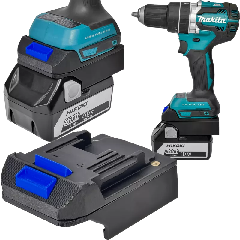 ADAPTER PRZEJŚCIÓWKA Z NARZĘDZIA MAKITA 18V DO BATERII AKUMULATORA HIKOKI 18V