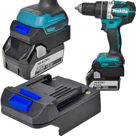 ADAPTER PRZEJŚCIÓWKA Z NARZĘDZIA MAKITA 18V DO BATERII AKUMULATORA HIKOKI 18V