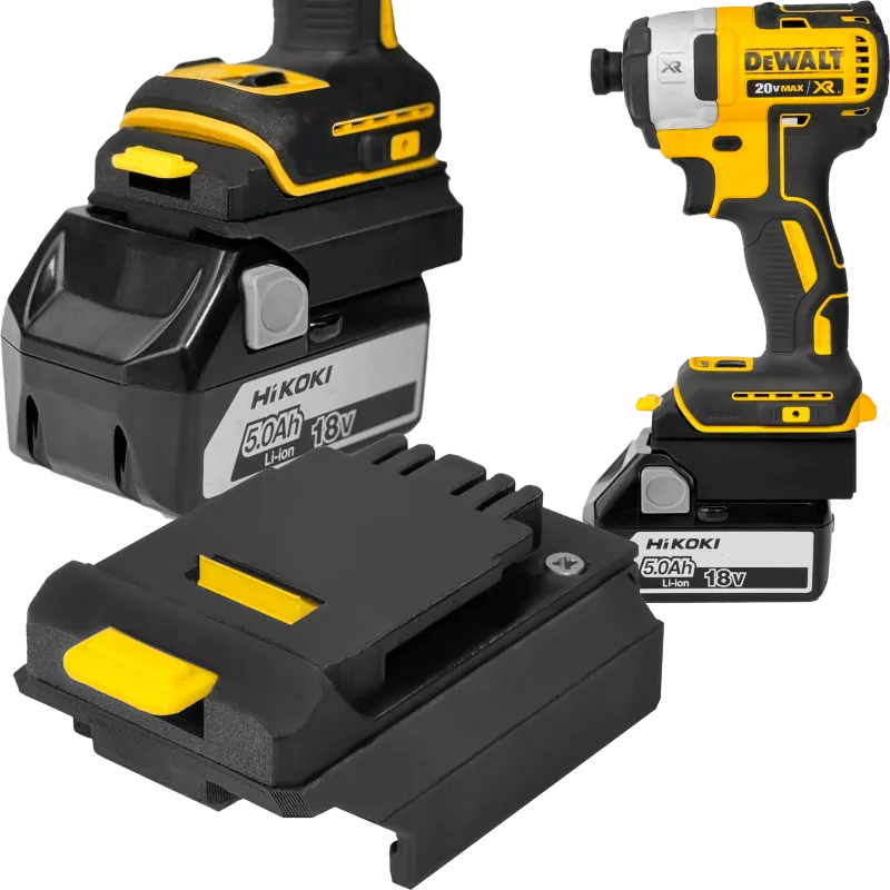 ADAPTER PRZEJŚCIÓWKA Z NARZĘDZIA DEWALT XR 18V DO BATERII AKUMULATORA HIKOKI 18V 