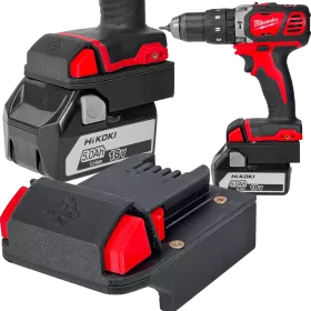 ADAPTER PRZEJŚCIÓWKA Z NARZĘDZIA MILWAUKEE M18 18V DO BATERII AKUMULATORA HIKOKI 18V 