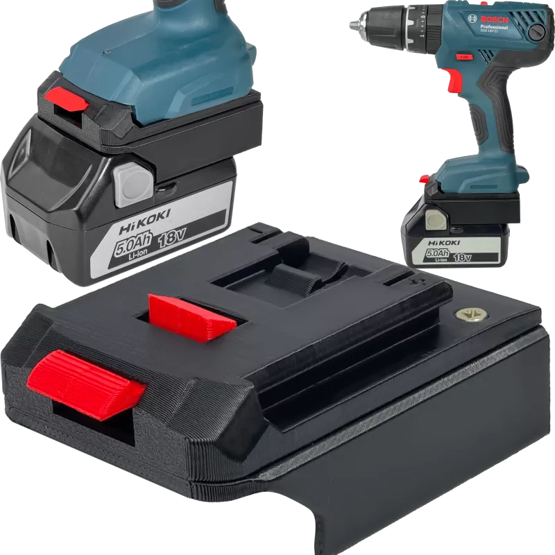 ADAPTER PRZEJŚCIÓWKA Z NARZĘDZIA BOSCH PROFESSIONAL 18V DO BATERII AKUMULATORA HIKOKI 18V 