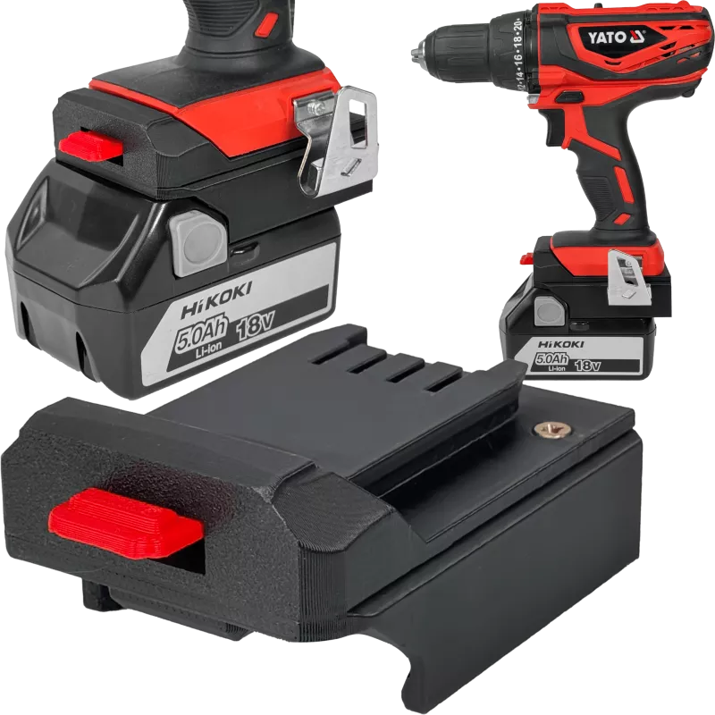 ADAPTER PRZEJŚCIÓWKA Z NARZĘDZIA YATO 18V DO BATERII AKUMULATORA HIKOKI 18V 