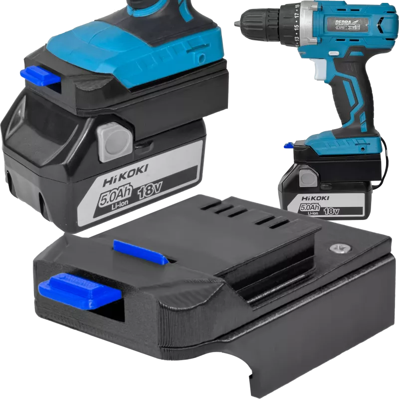 ADAPTER PRZEJŚCIÓWKA Z NARZĘDZIA DEDRA SAS+ALL 18V DO BATERII AKUMULATORA HIKOKI 18V 