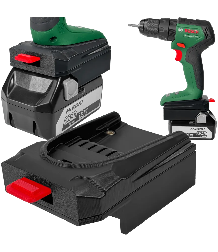 ADAPTER PRZEJŚCIÓWKA Z NARZĘDZIA BOSCH PBA 18V DO BATERII AKUMULATORA HIKOKI 18V 