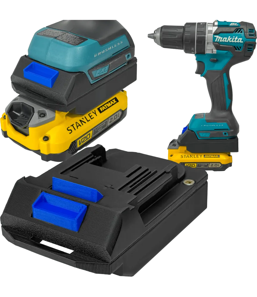 ADAPTER PRZEJŚCIÓWKA Z MAKITA 18V DO BATERII AKUMULATORA STANLEY FATMAX V20 