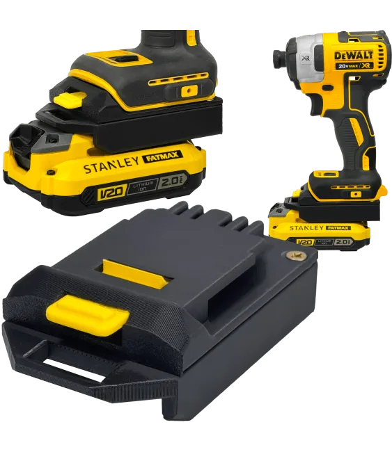 ADAPTER PRZEJŚCIÓWKA Z DEWALT DO BATERII AKUMULATORA STANLEY FATMAX V20 