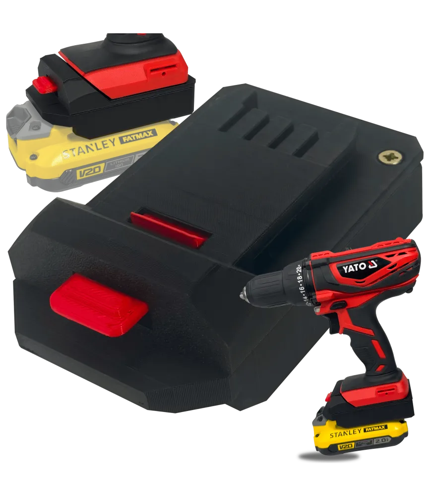 ADAPTER PRZEJŚCIÓWKA Z NARZĘDZIA YATO DO BATERII STANLEY FATMAX V20 