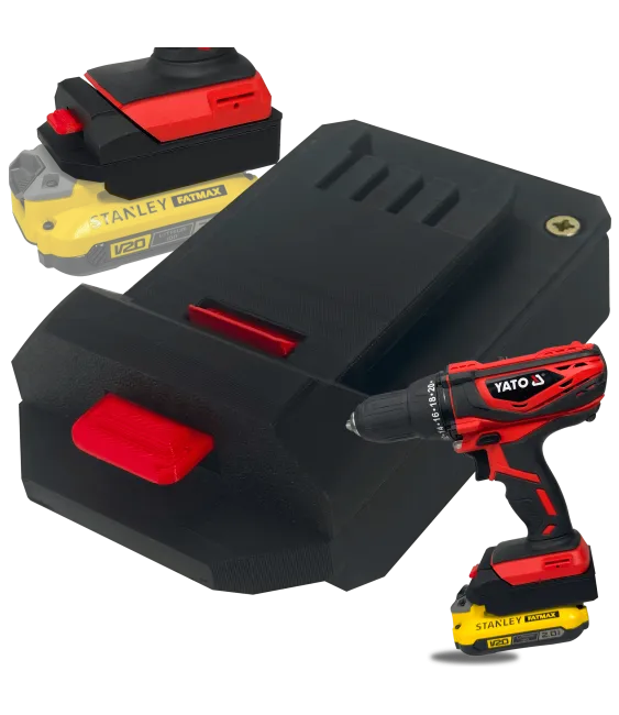ADAPTER PRZEJŚCIÓWKA Z NARZĘDZIA YATO DO BATERII STANLEY FATMAX V20 