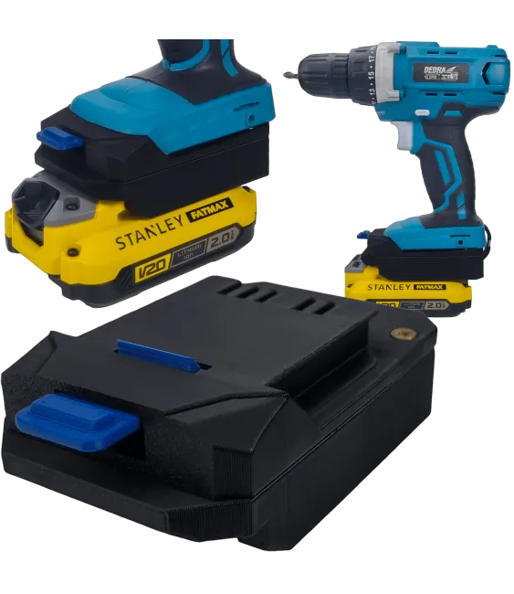 ADAPTER PRZEJŚCIÓWKA Z DEDRA 18V DO BATERII AKUMULATORA STANLEY FATMAX V20 