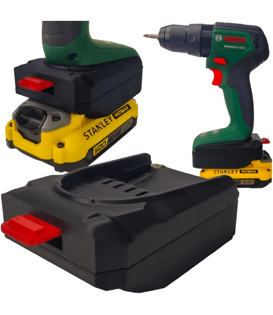 ADAPTER PRZEJŚCIÓWKA Z BOSCH PBA 18V DO BATERII AKUMULATORA STANLEY FATMAX V20