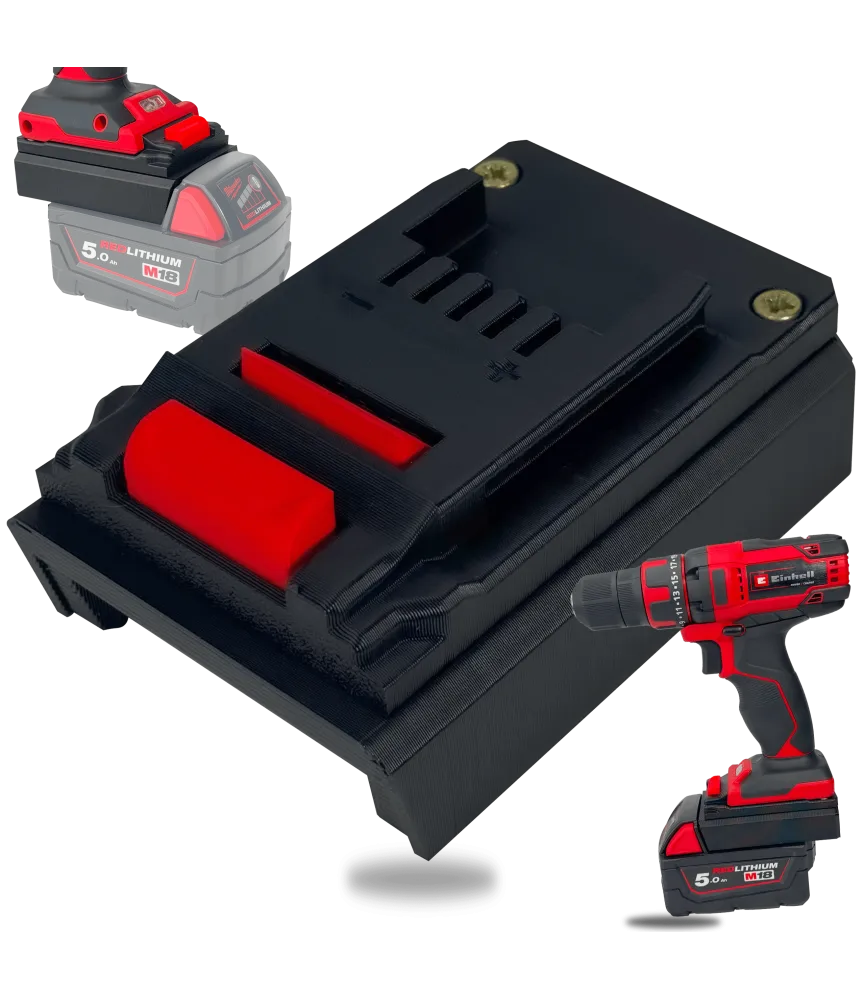 ADAPTER PRZEJŚCIÓWKA Z EINHELL 18V DO BATERII AKUMULATORA MILWAUKEE M18 18V 