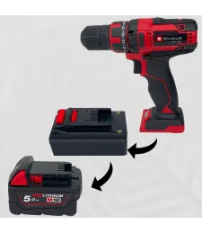 ADAPTER PRZEJŚCIÓWKA Z EINHELL 18V DO BATERII AKUMULATORA MILWAUKEE M18 18V 