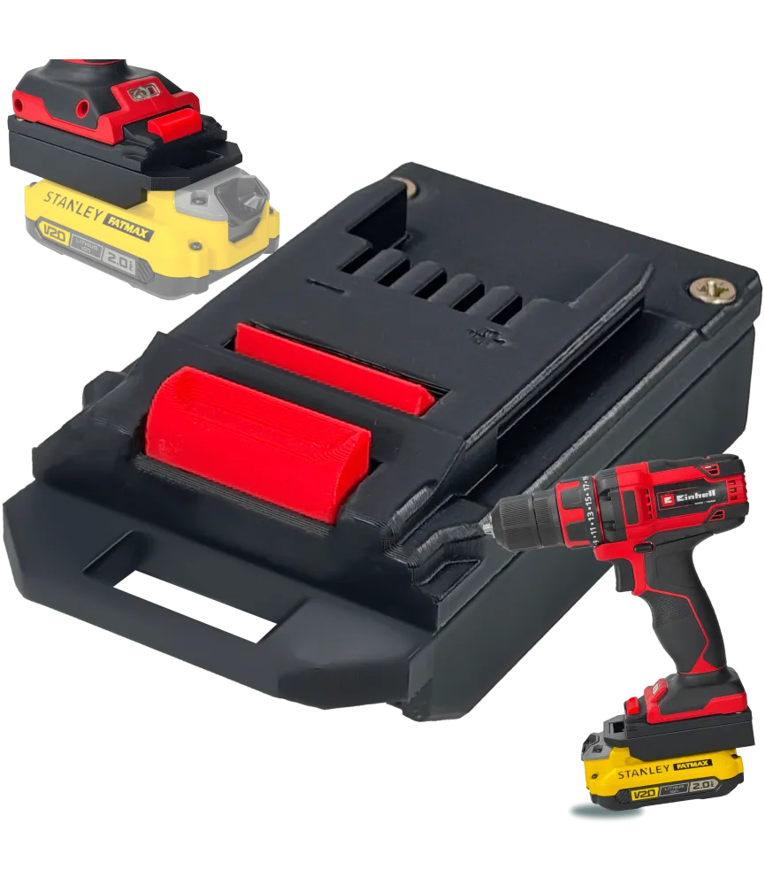 ADAPTER PRZEJŚCIÓWKA Z EINHELL 18V DO BATERII AKUMULATORA STANLEY V20 18V 