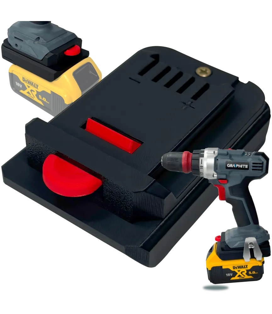 ADAPTER PRZEJŚCIÓWKA Z GRAPHITE 18V DO BATERII AKUMULATORA DEWALT XR 18V 