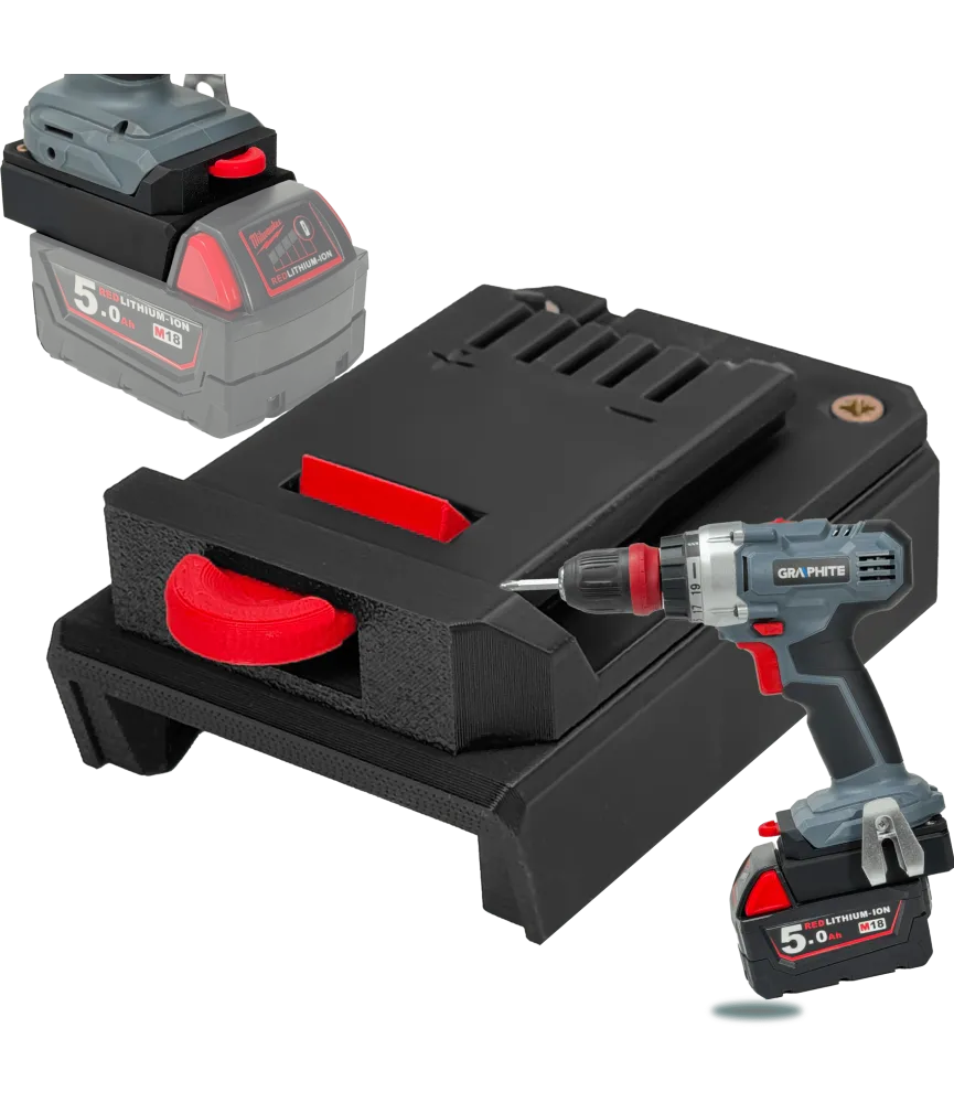 ADAPTER PRZEJŚCIÓWKA GRAPHITE 18V DO BATERII AKUMULATORA MILWAUKEE M18 18V 