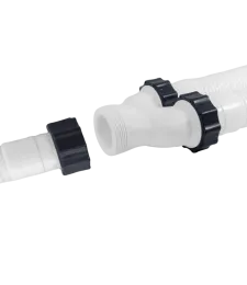 ZŁĄCZKA WĘŻA RURY BASENOWEJ ROZDZIELACZ TRÓJNIK BASENU 38MM Z GWINTAMI 60MM 