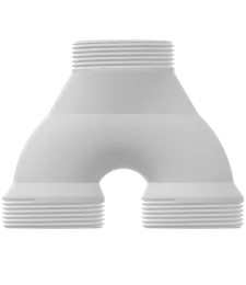 ZŁĄCZKA WĘŻA RURY BASENOWEJ ROZDZIELACZ TRÓJNIK BASENU 38MM Z GWINTAMI 60MM 