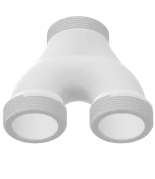 ZŁĄCZKA WĘŻA RURY BASENOWEJ ROZDZIELACZ TRÓJNIK BASENU 38MM Z GWINTAMI 60MM 