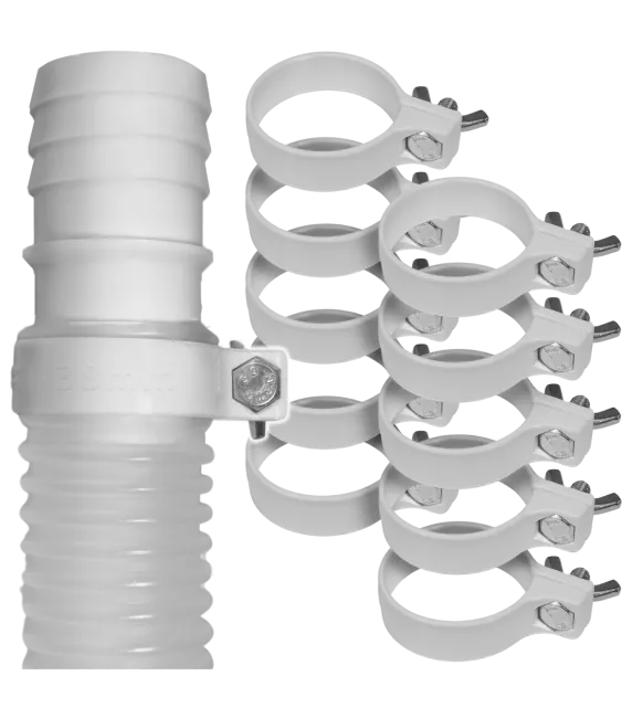 ZACISK OBEJMA OPASKA ZŁĄCZKA DO WĘŻA RURY BASENU INTEX BESTWAY Ø 38 mm ZESTAW 10SZT 