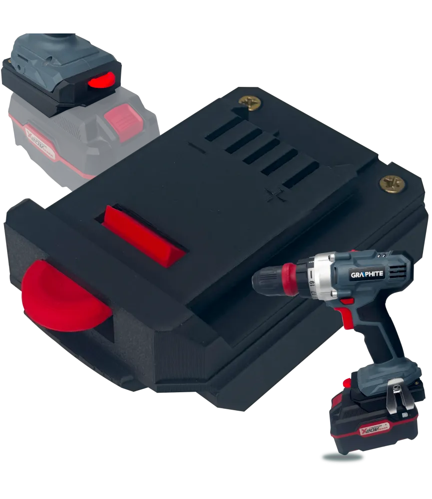 ADAPTER PRZEJŚCIÓWKA Z GRAPHITE 18V DO BATERII AKUMULATORA PARKSIDE X20V 18V 
