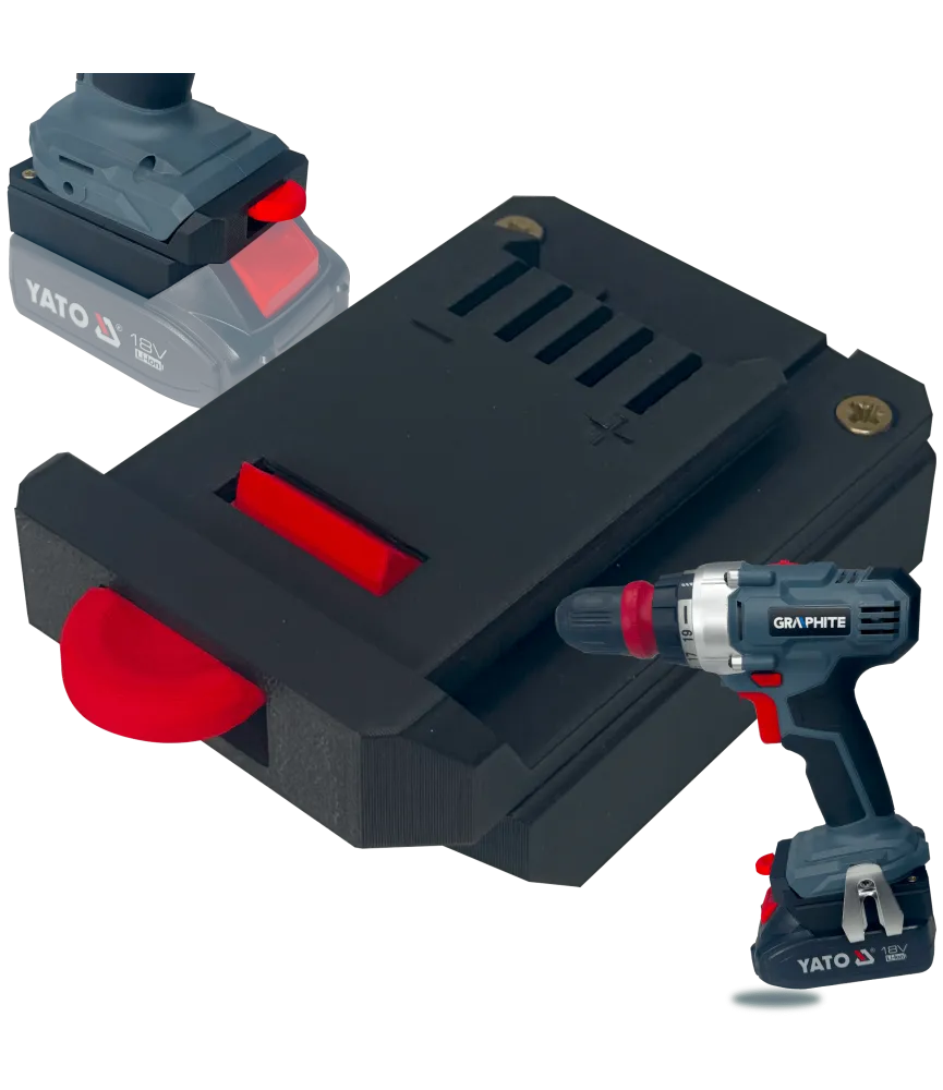ADAPTER PRZEJŚCIÓWKA Z GRAPHITE 18V DO BATERII AKUMULATORA YATO 18V 