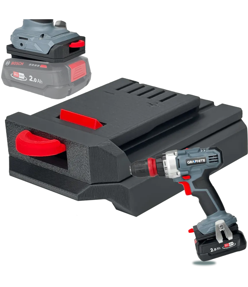 ADAPTER PRZEJŚCIÓWKA Z GRAPHITE 18V DO BATERII AKUMULATORA BOSCH PBA 18V 